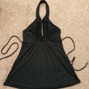Black halter top
